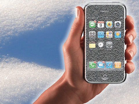 frozen iphone