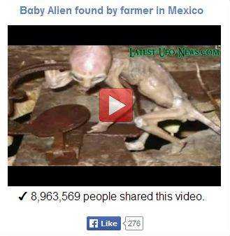 Baby alien found in Mexico