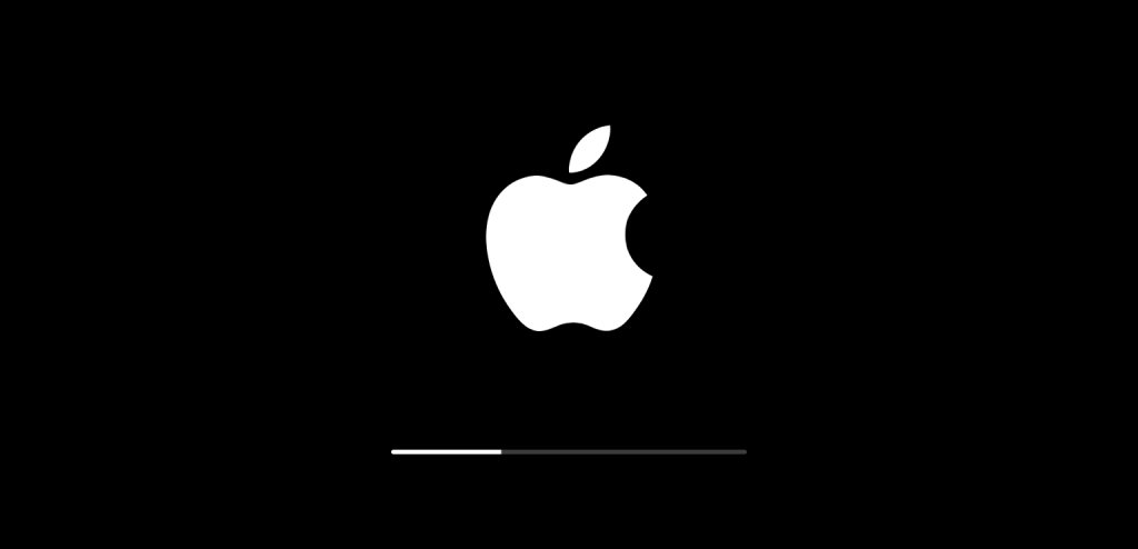 ios7 apple logo progress bar
