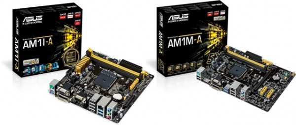 ASUS AM1M A and AM1I A Motherboards Announced 600x254