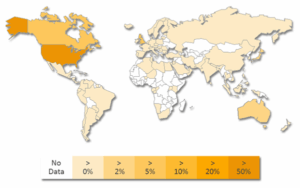 Heatmap for CryptoDefense detections