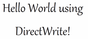 DirectWrite