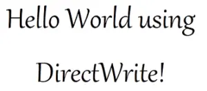 DirectWrite