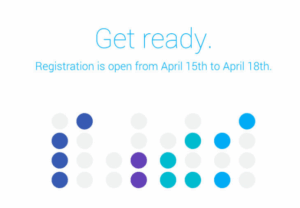 Google IO Registration title