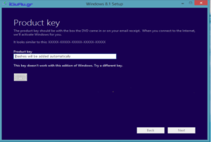 product key windows 8.1