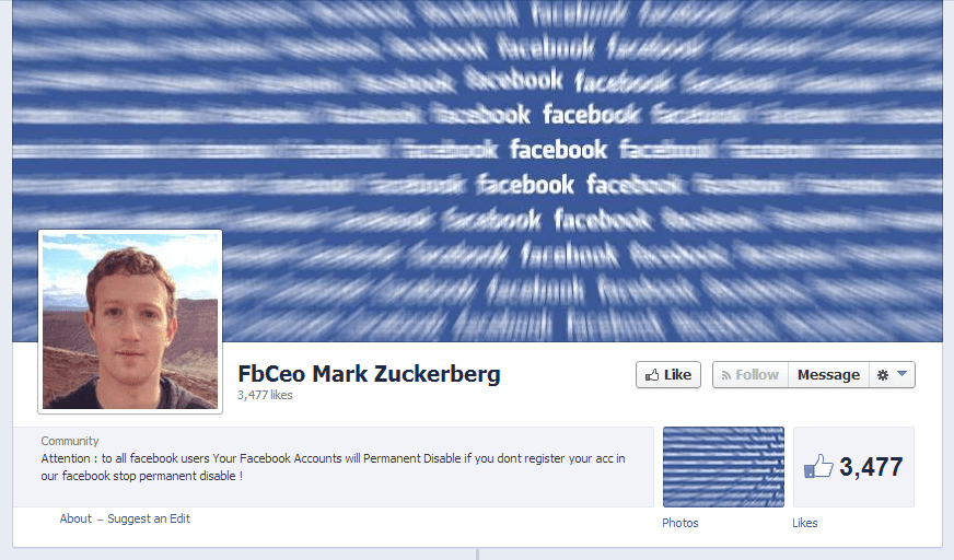 Facebook fake-zuck