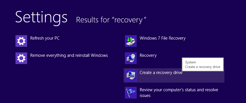 Recovery Windows