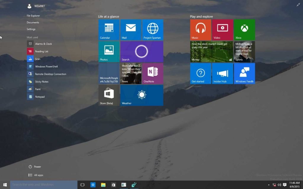 Windows 10 build 10056