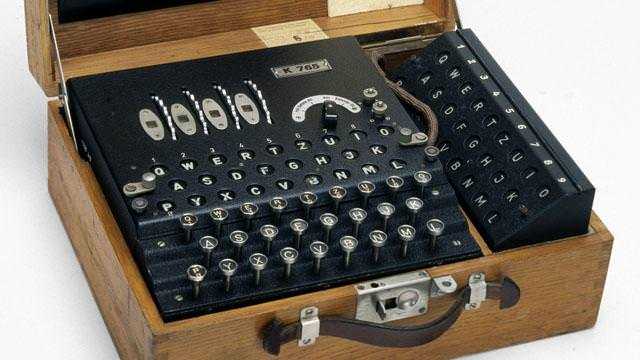 Four-rotor German Enigma cypher machine, 1939-1945. vuvuzela