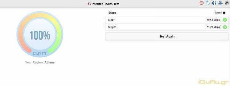 internet health test