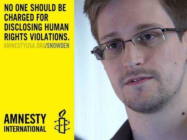 Amnesty International Edward Snowden