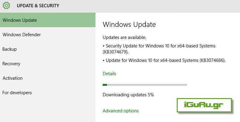 10 windows update