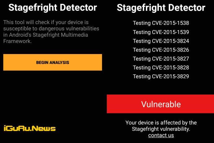 Stagefright Detector