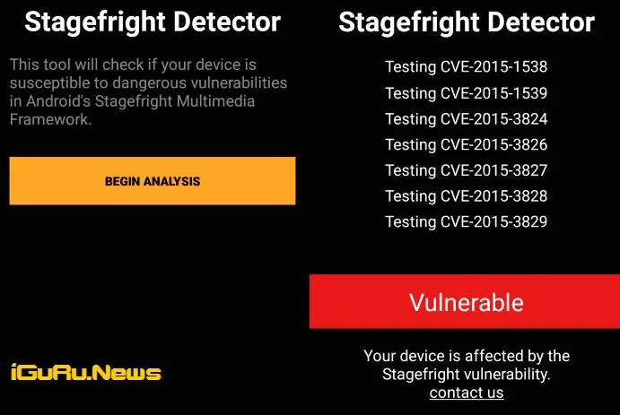 Stagefright Detector