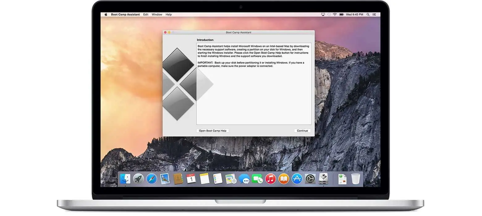 boot camp apple Mac