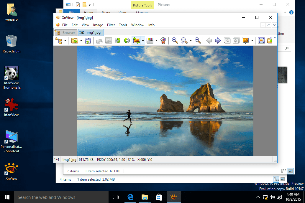 XnView-in-Windows-10 photo viewer