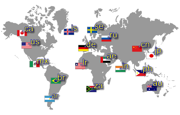country domain Blogger