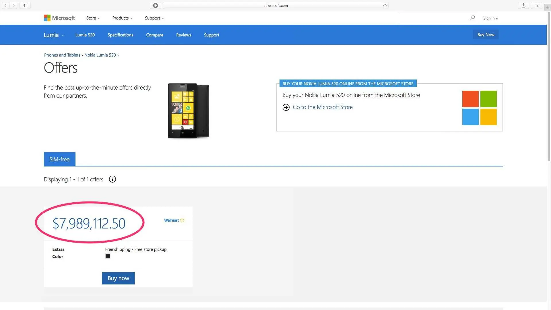 microsoft windows phone 8-million Lumia 520