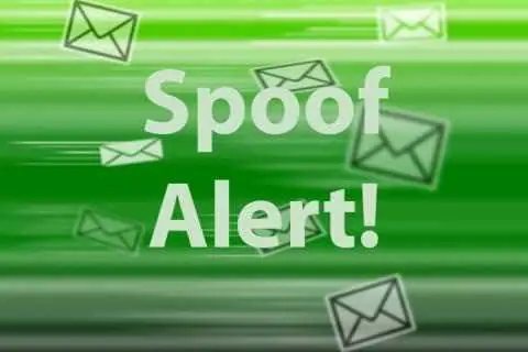 Gmail spoof alert