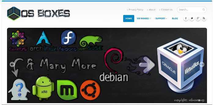 OSboxes-VMware Virtual Box