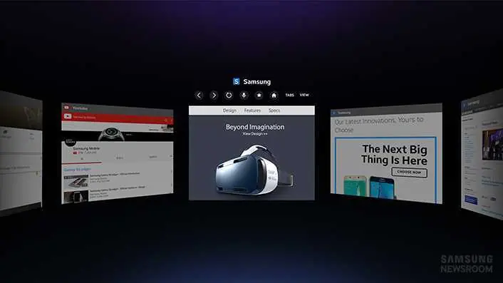 Internet for Gear VR