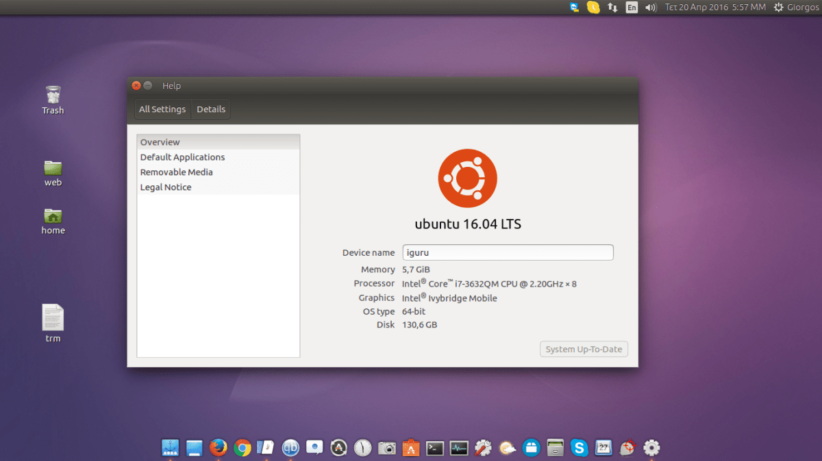 my Ubuntu 16.04 LTS