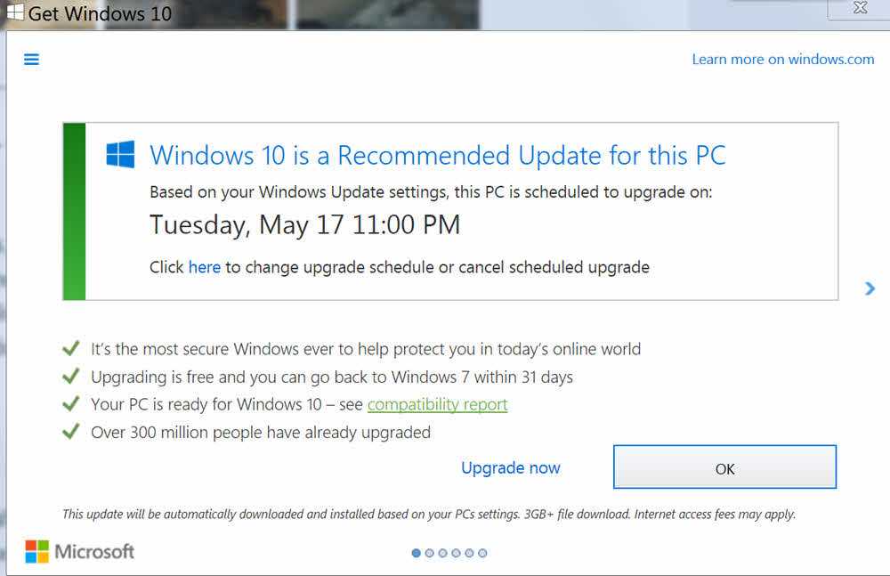 Windows 10 Forced Upgrade