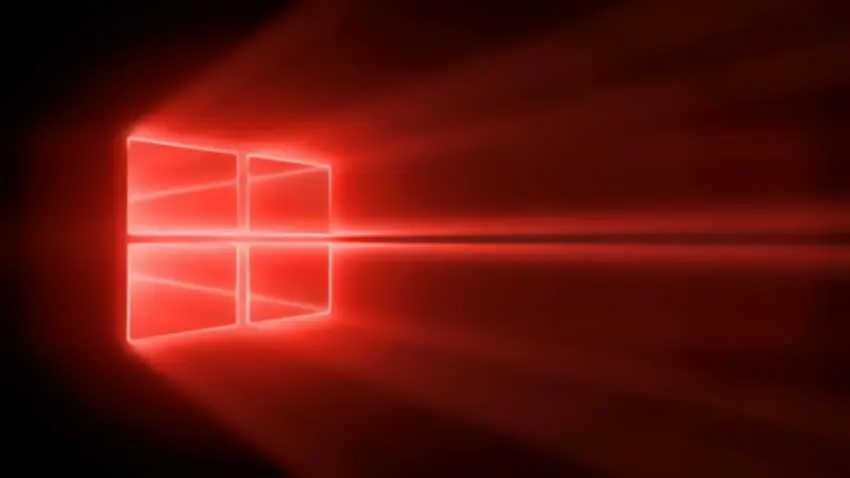 windows 10 red