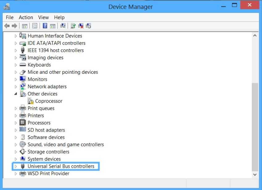 Device Manager USB 3.0