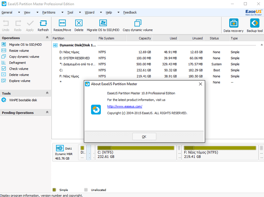 EaseUS Partition Master Professional