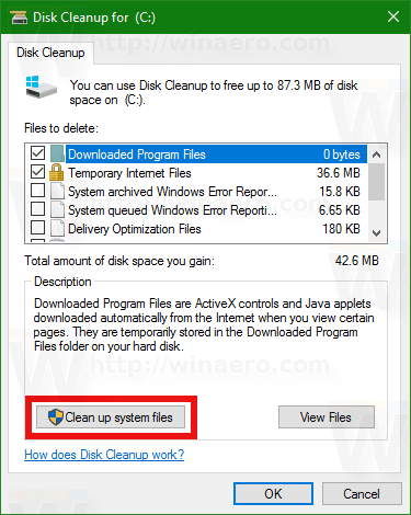 Windows clean-up-system-files