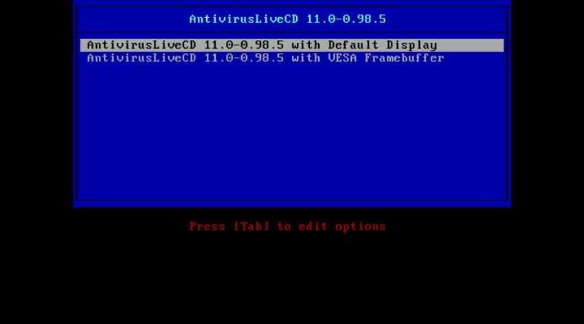 Antivirus Live CD 24.0-0.99.2