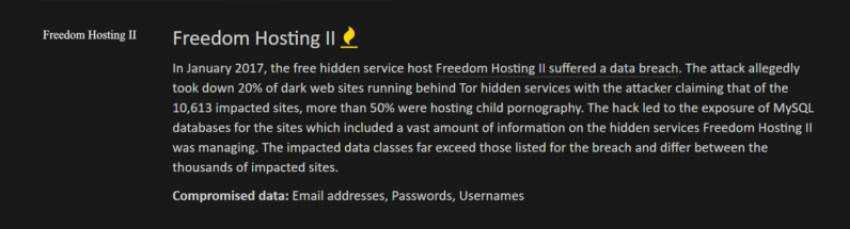 Freedom Hosting II hacked