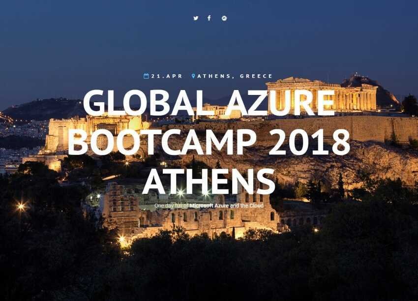 Global Azure Bootcamp 2018 Athens