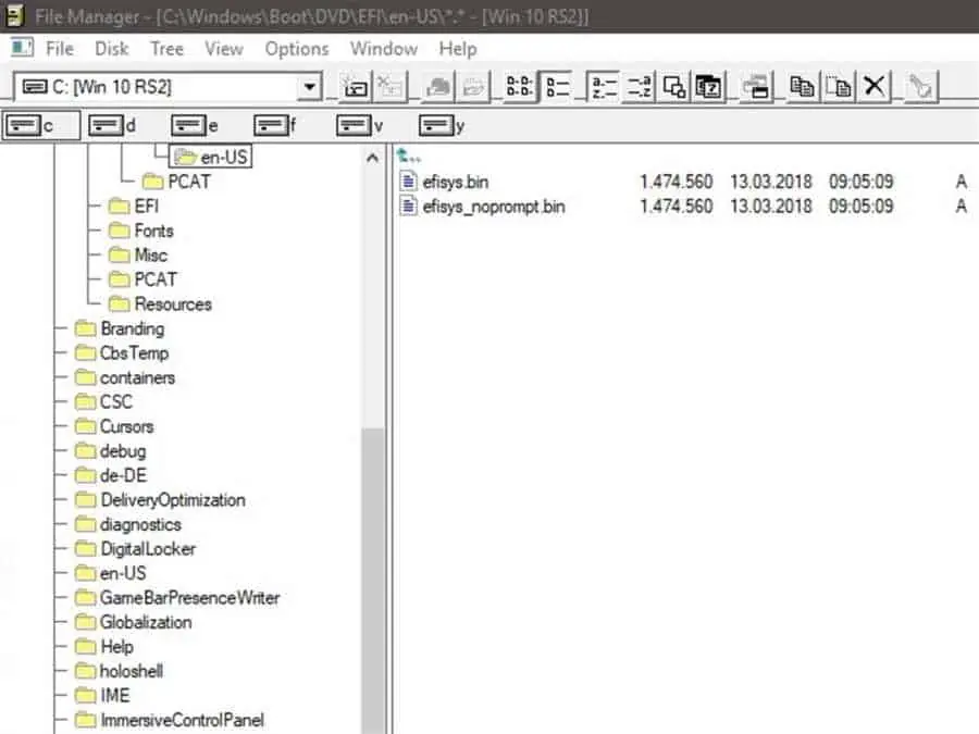 Windows 3 File Manager