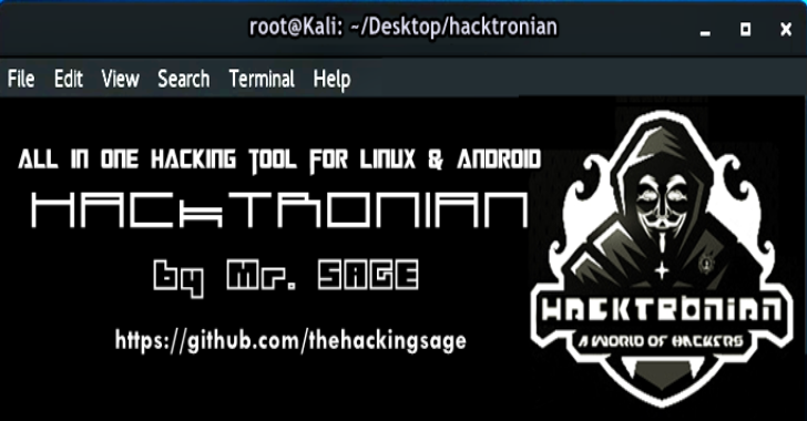 Hacktronian hacking tool for Linux and Android