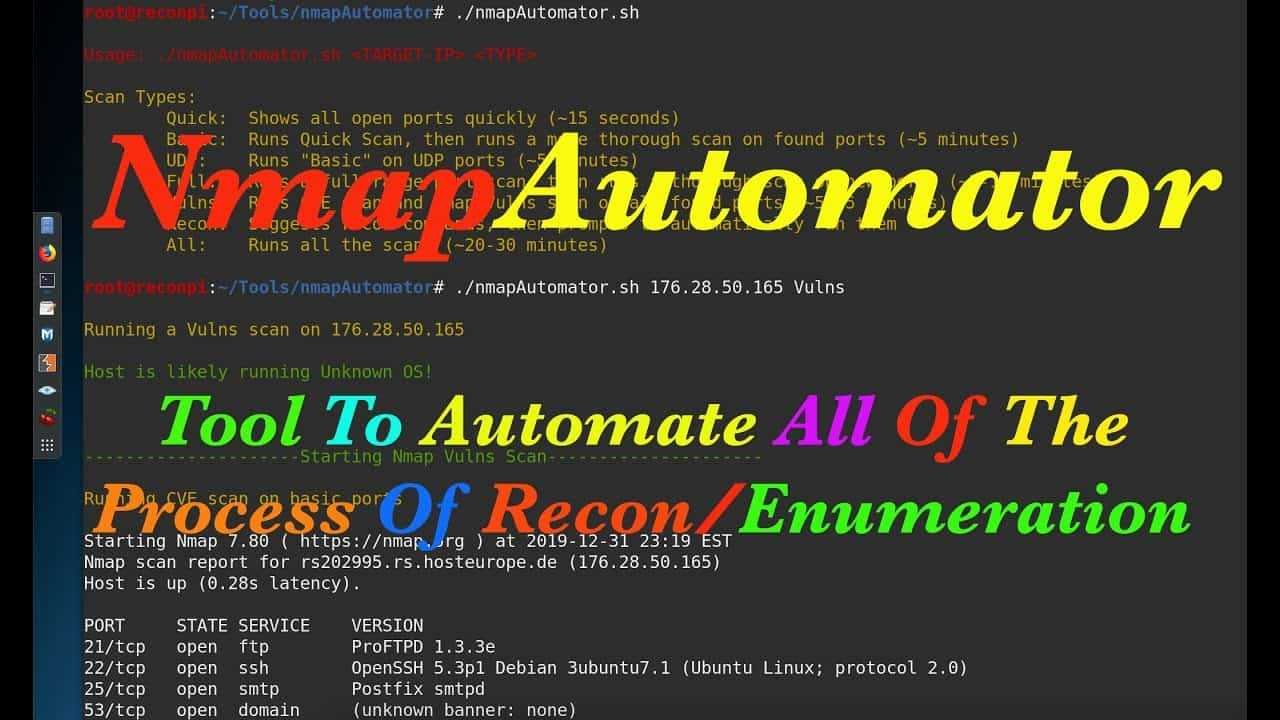 Nmap Automator Offensive Security tool for IP scan