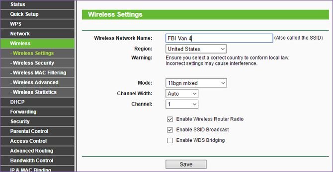 windows 10 router wireless network ssid
