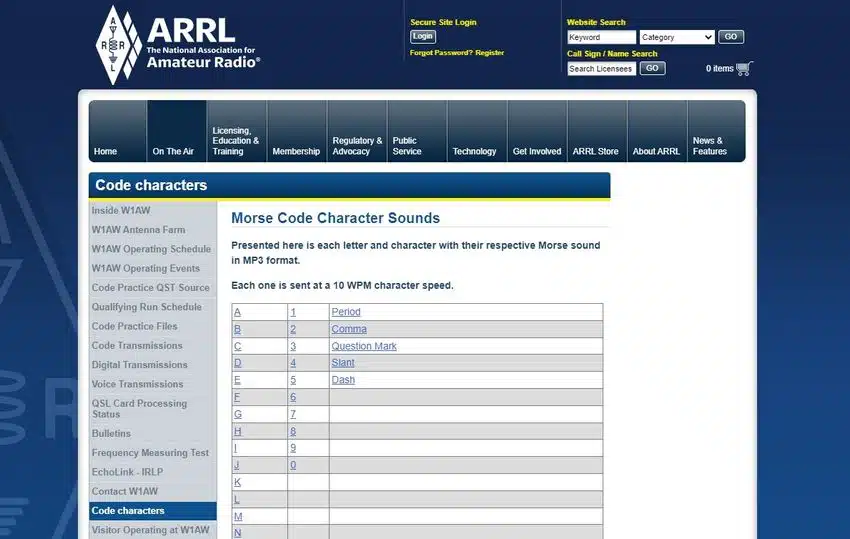 arrl morse
