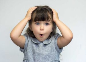 surprised girl