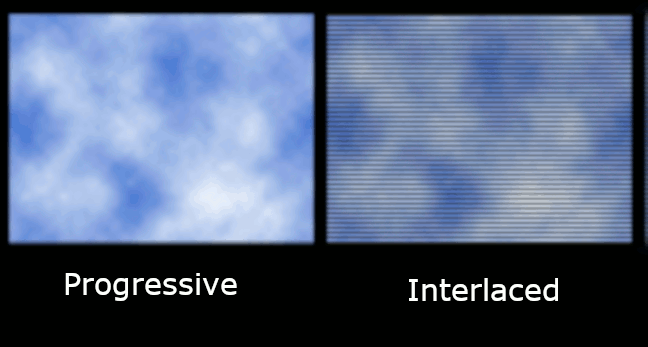 progressive vs interlaced screen