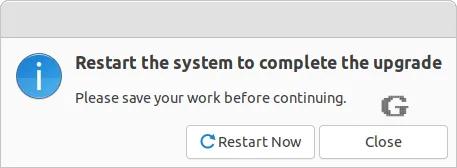 restart the system for ubuntu 22