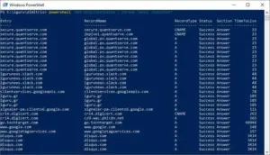 powershell dns chache