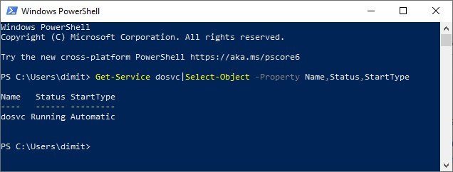 powershell dosvc delivery optimization