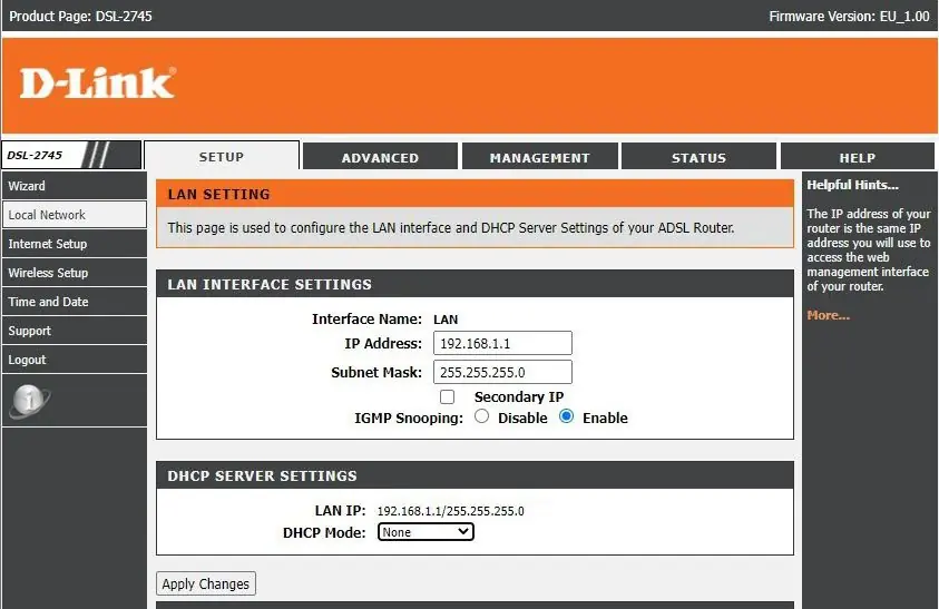 d link dhcp server 2