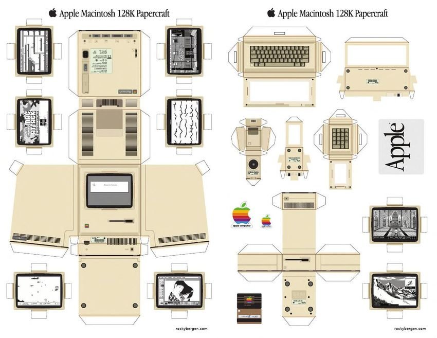apple mac papercraft 1