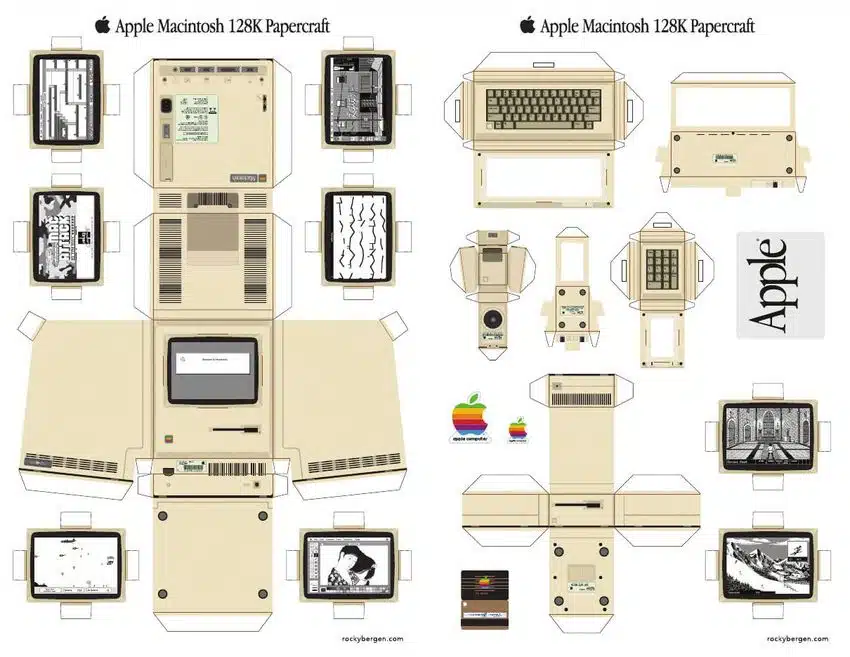 apple mac papercraft 1
