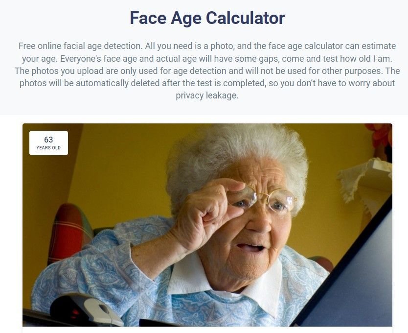 face age calculator