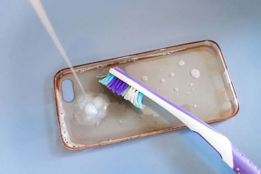 clean tooth transparent case phone