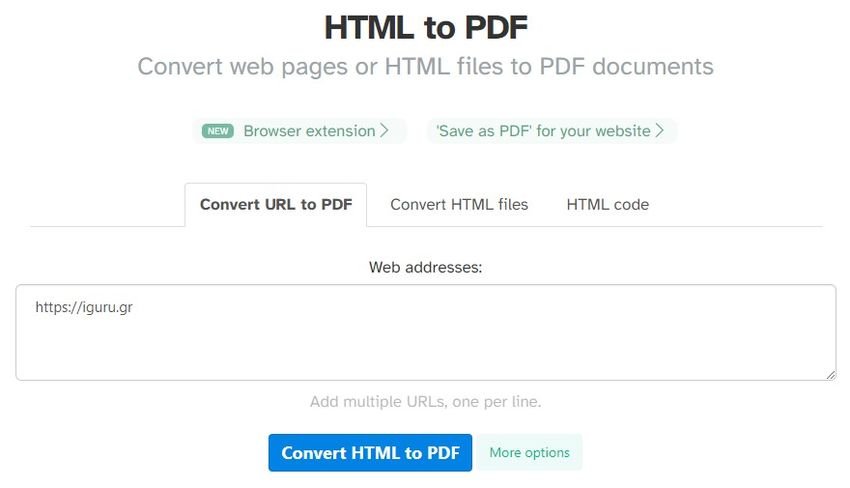 sejda html to pdf